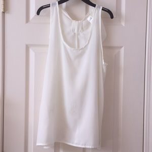 Dressy sheer cream Boutique shirt.